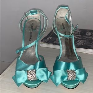 Teal Audrey Brooke Heels